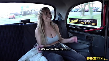 Her Massive Natural Tits Jiggle Wildly As She Rides The Fake Taxi Driver