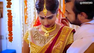 Desi Busty New Bride Gets Railed By Her Ex-boyfriend While Her Husband Watches, Moaning In Hindi