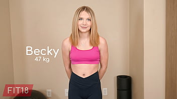 Slim 103lb Blue-eyed Blonde Becky Summer Gets Filled Deep In Her Leotard