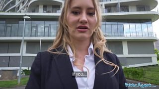Public Agent: Busty Hotel Maid Takes A Massive Cock In The Public Restroom Pov