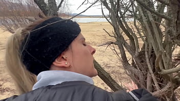 Frozen Lake Fuck: Icy Public Plunge