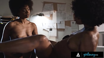 Detective Misty Stone Gets Pounded Hard By Her Partner Over The Police Desk