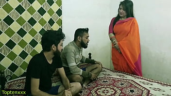 Malkin Aunty’s Wild Threesome: Two Young Studs Give Her The Hardcore Ride She Craves In Raw Hindi