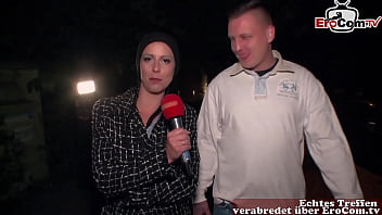 Skandalöses Straßencasting: Geile Frau Verführt Wildfremden Kerl Zu Schamlosem Public Sex-abenteuer