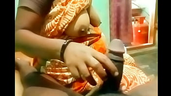 Auntie’s Expert Hand Molding A Young Man’s Hard Cock