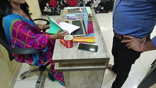 Sizzling Indian Boss Lady Gets Wild Office Romp With Her Young Assistant – Steamy Hindi Audio