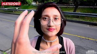 Luna Castillo’s Latina Teen Pussy Drenches A Massive Hard Cock