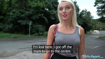 Blonde Public Agent Takes A Hard Pounding From A Confused Visitor