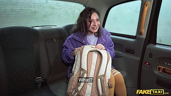 Smooth, Wet Milf Offers Her Bare Pussy To Pay The Taxi Driver