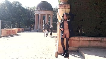 Stripping Bare Under The Barcelona Sun: A Risky Public Park Tryst