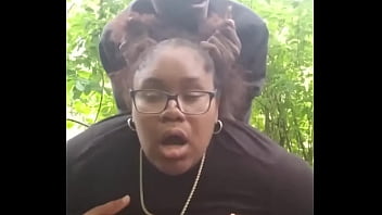Exposed Ebony Beauty With A Plump Ass Getting Wild In The Open
