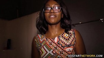 Ebony Skyler Nicole Gets Her Tight Ass Stretched By A Massive Dick At The Gloryhole