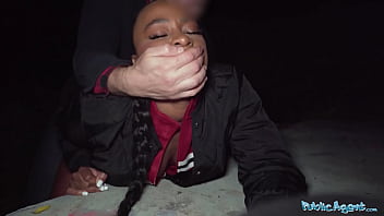 A French Ebony Beauty Craves Hardcore Public Pounding, Moaning As She Takes Every Deep Thrust.