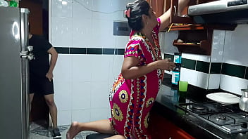 Sneaking A Taste Of My Stepmom’s Sweet, Dripping Pussy Right There On The Kitchen Counter. Full Video.