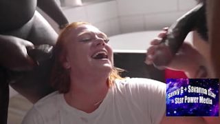 Sultry Redhead Julie Ginger’s Steamy Bathroom Blowbang
