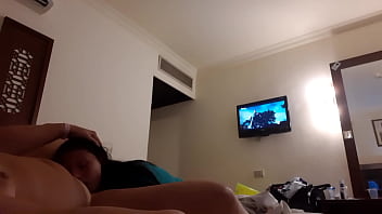 Hotel Room Throat Fuck: Lesbian Fantasy Sluts