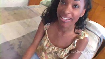 Ebony Beauty Takes A Thick White Shaft Deep Inside Her Wet Pussy