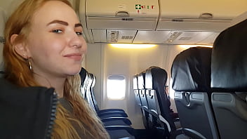 Mile-high Pleasure: A Steamy Public Handjob And Blowjob In The Skies
