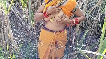 Bare And Wild In The Rustic Indian Fields—raw Outdoor Passion Under The Sun.