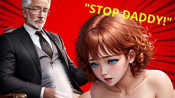 Step-grand-daddy’s Thick Cock Fills My Virgin Mouth With Hot Cum In The Principal’s Office