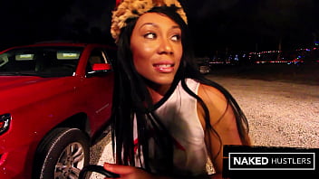 Naughty Ebony Beauty Jayla Foxx Gets A Festive Pounding At The Christmas Tree Lot