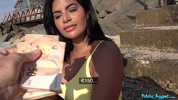Sandy Slut Gets Railed On The Shore Then Double Stuffed In The Pool By A Public Agent