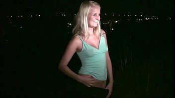 Saucy Blonde Teen Slut Craves A Public Gangbang With Random Strangers