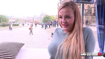 Slim Blonde Bombshell Candy Alexa Gets Her First Public Pounding, Moaning As Strangers Watch Her Tight Body Get Railed.