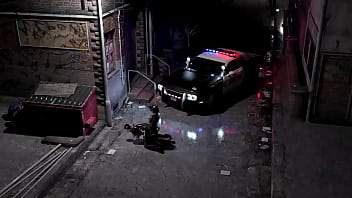 Hardened Futanari Cocks Ram The City’s Finest In A Raw, Lawless Street Pounding