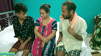 Sizzling Milf Auntie Gets Ravished In A Steamy Hindi Threesome