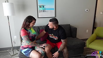 Step-sister Neveah Rose Gets Her Tight Little Pussy Stretched By Her Forbidden Step-brother