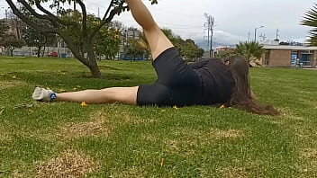 Sweaty Colombian Milf Pumps And Grinds With Her Soaked, Ripped Shorts Exposing Everything