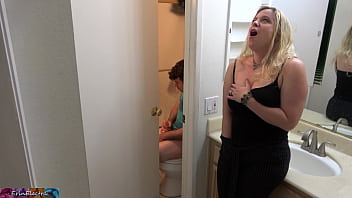 Caught Stroking In The Shower, The Horny Stepson Plunges Deep Into His Eager Stepmom