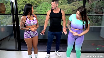 Two Gym Sluts Desperate For Their Trainer’s Thick, Throbbing Cock