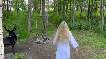 Dirty Outdoor Gamble With A Scorching Blonde In Fishnets