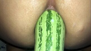Delhi’s Dirty Girl Gets Her Tight Asshole Stuffed With A Thick, Hard Cucumber