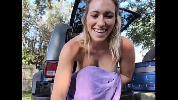 Bathing Bare Under The Open Sky