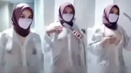 Drenched Camilla In Soaked Hijab And Wet Clothes