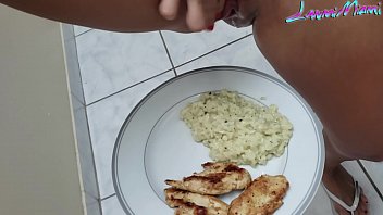 Sizzling In The Kitchen: A Husband Takes His Wife Over The Counter