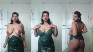 Temptress From Tamil Nadu Sheds Every Stitch, Flaunting Her Voluptuous Curves And Luscious Backside