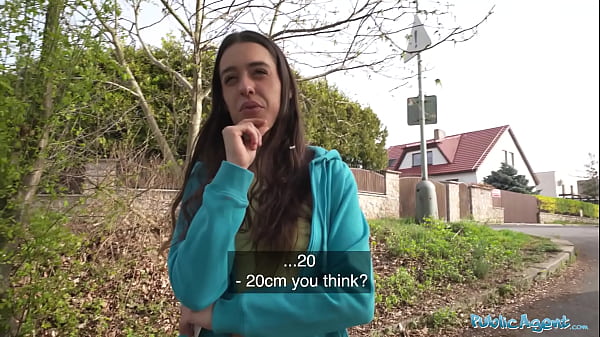 Sweaty Brunette Jogger’s Wild Encounter: Measuring And Riding A Massive Cock
