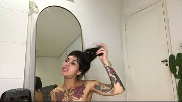 Uncensored Voyeur: Watch A Hairy-pitted Vixen Strip, Tease, And Stretch Through A Marathon Of Forbidden Yoga And Self-pleasure