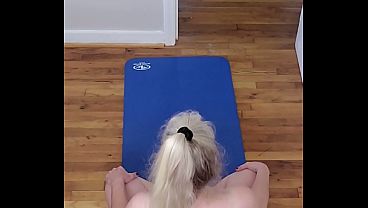 Stroke Your Cock To A Sexy Milf’s Naked Yoga Poses