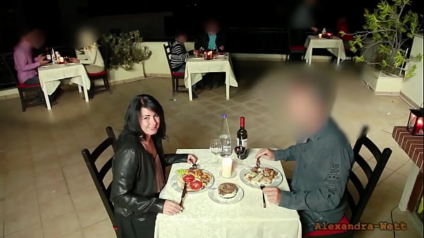 Unveiling His Massive Shaft Right At The Dinner Table For All To See…