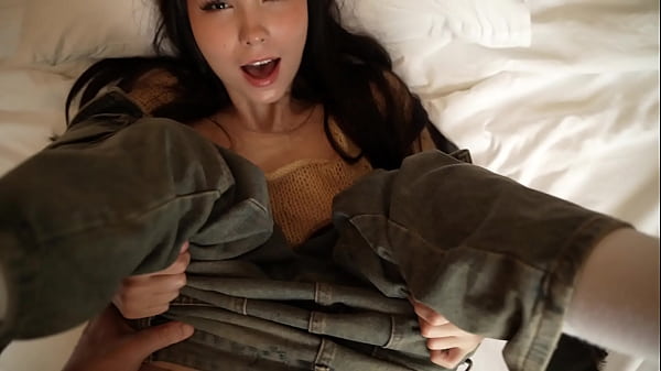 After Class, The Timid Asian Beauty Hesitates Before Surrendering To Desire.