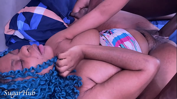 Massive Ebony Booty Gripping A Thick Dark Shaft With Raw, Unbridled Passion