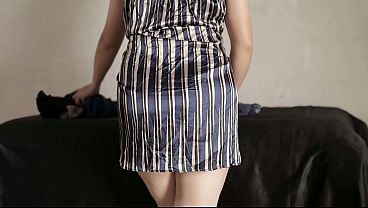Gadis Indonesia Tanpa Pakaian Dalam Tersentak Saat Diterobos Dari Belakang