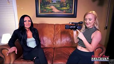 Sultry Blonde Alex And Raven-haired Carmen: Coed Pussy Play And Shared Cock