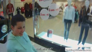 Glasses-clad Teen’s Public Restroom Blowjob And Orgasmic Ecstasy