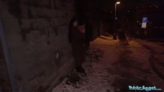 Desperate Party Girl Sneaks Away For Secret Audition – Public Agent